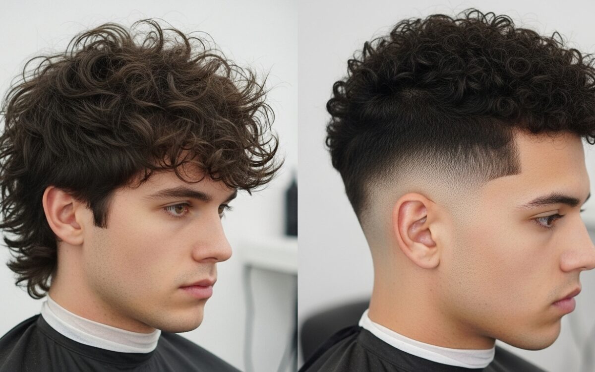 Wolf cut vs Taper Fade on Curly Hair