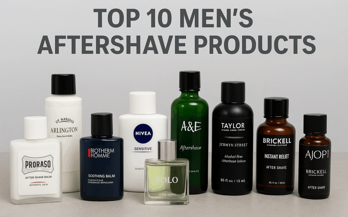 men’s aftershave products
